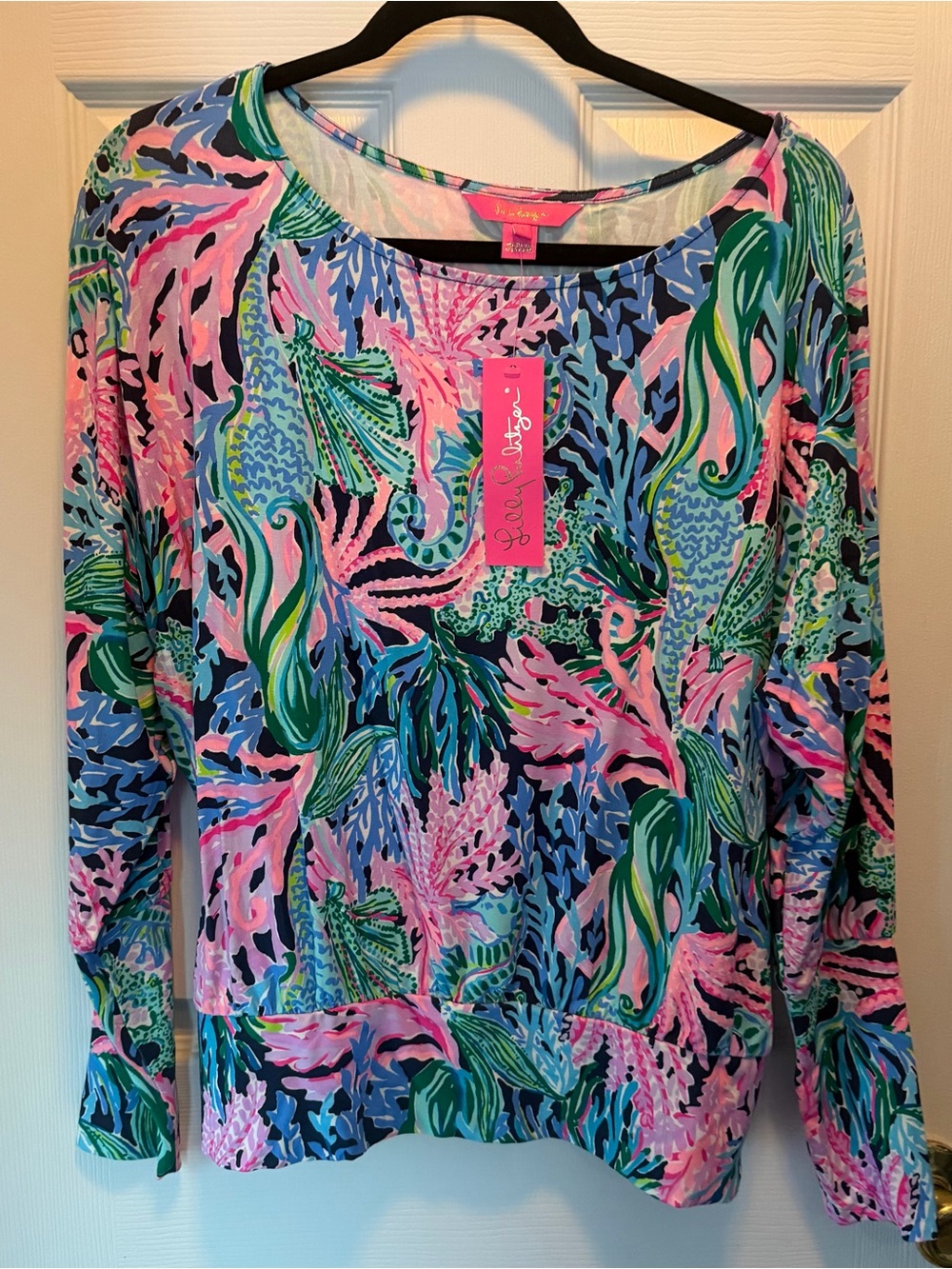 NWT Lilly Pulitzer Eiza top Bringing Mermaid Back